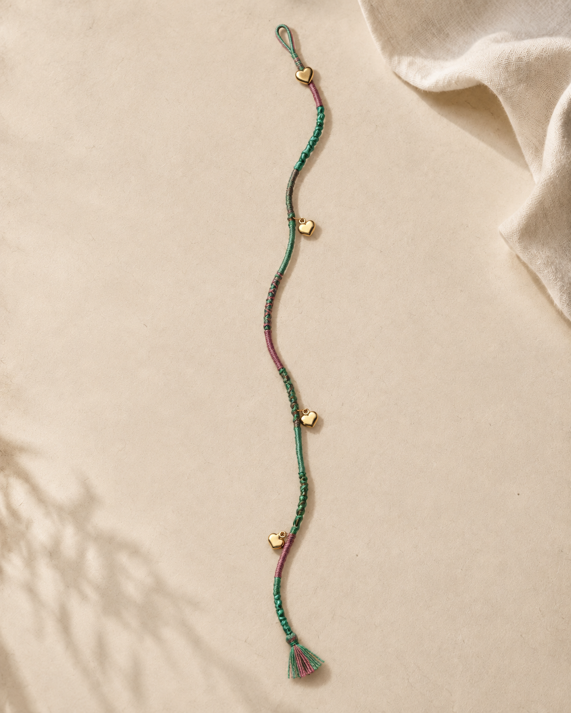 Handmade Thread Hair Wrap with jewellery